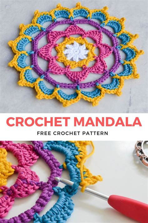 Stunning Crochet Mandala Free Pattern