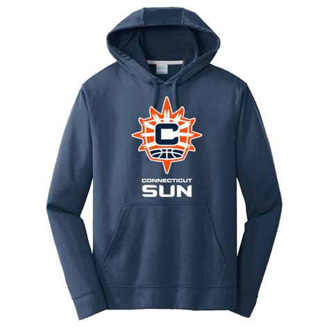 Ct Sun Logo Performance Hoodie Connecticut Sun By Campus Customs