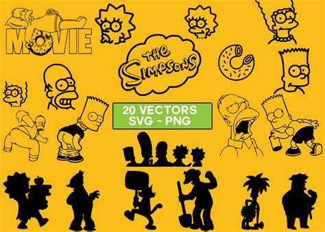 The Simpsons Vector Pack Svg Png The Simpsons Clip Art The