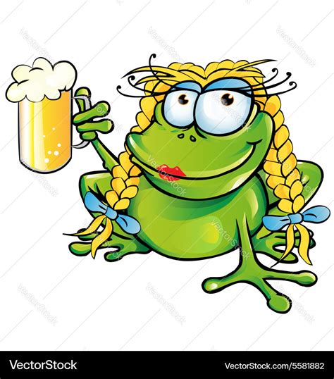 Sexy Girl Frog Cartoon Royalty Free Vector Image