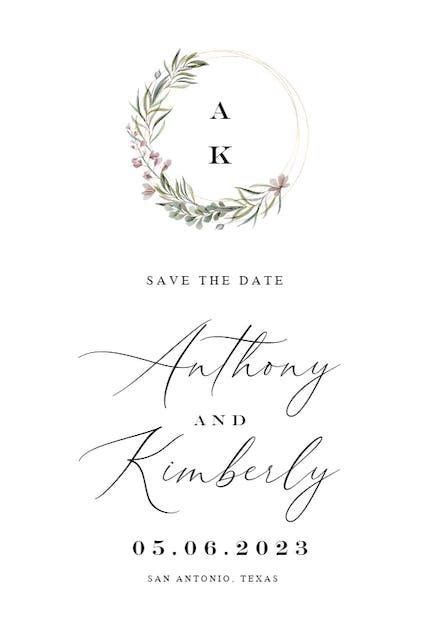 Save The Date Card Template Greetings Island In 2024 Save The Date