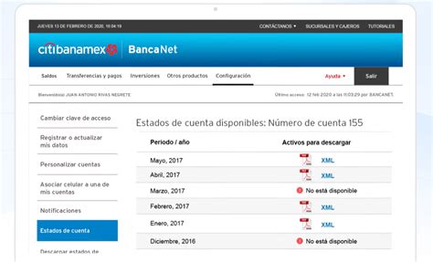 Consulta De Estados De Cuenta Banamex Image To U