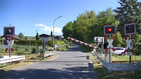 Spoorwegovergang Speichersdorf D Railroad crossing Bahnübergang