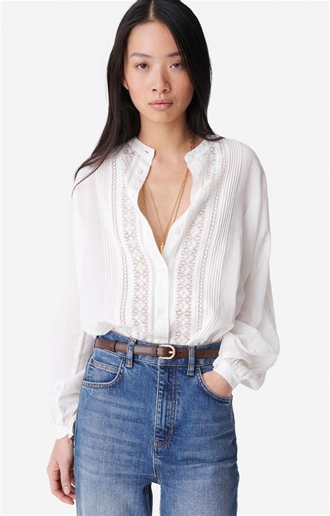 Coco Blouse Viscose And Cotton White Vanessa Bruno