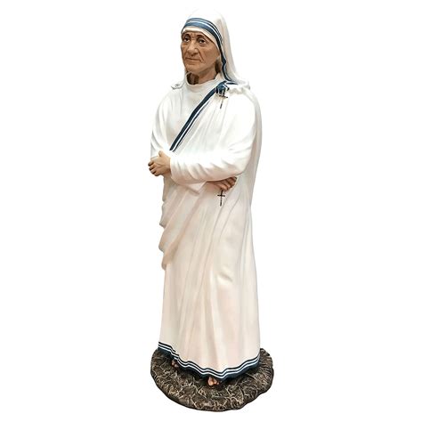 Statue M Re Teresa De Calcutta Bras Crois S Cm Fibre Vente En