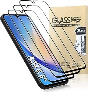 GeeRic Protector De Pantalla Compatible Para Samsung Galaxy A34 5G 3