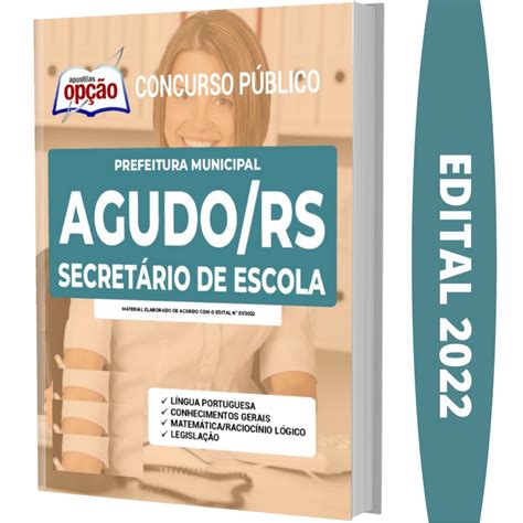 Apostila Prefeitura Agudo Rs Secret Rio De Escola Shopee Brasil