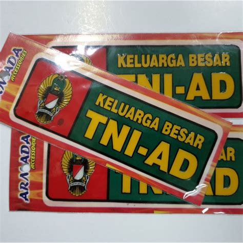 Jual Sticker Keluarga Besar Tni Ad Sticker Mobil Sticker Motor