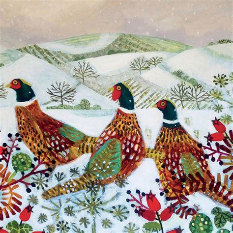 Painted Pheasants Christmas Card 10 Pack Oxfam Gb Oxfams Online Shop