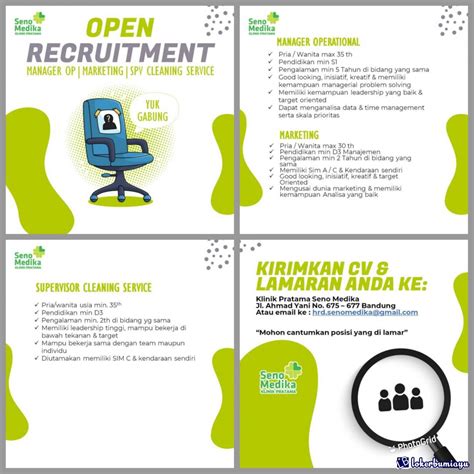 Lowongan Kerja Manager Operasional Marketing Dan Supervisor Cleaning