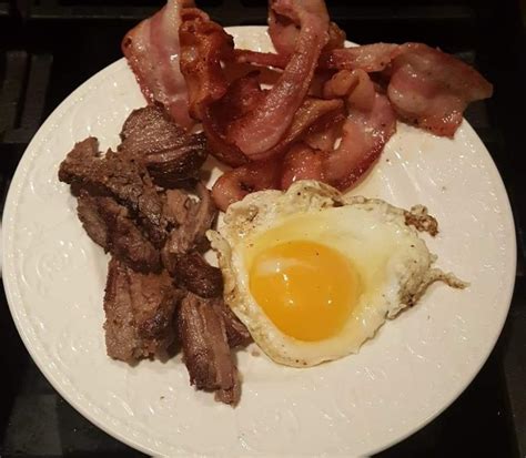 [i Ate] Steak Eggs W Bacon R Food