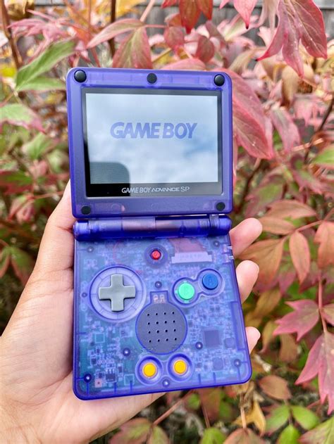 Nintendo Gameboy Advance Sp Clear Purple Ips V2 Lcd Screen Custom