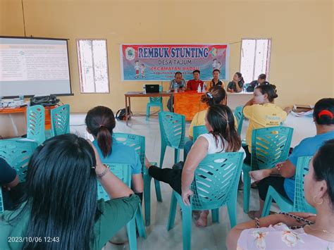 Puskesmas Badau Bersama Desa Tajum Gelar Rembuk Stunting Info Kapuas Hulu