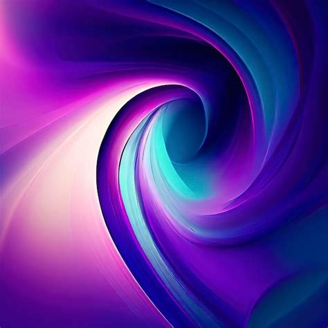 Premium AI Image | Purple and blue wallpaper with a colorful swirl