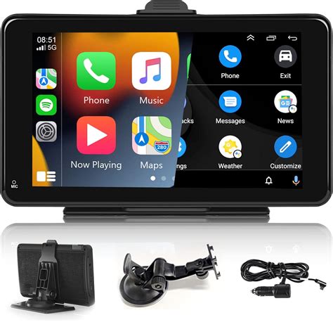 Podofo Inal Mbrico Carplay Android Auto Pantalla T Ctil De Receptor