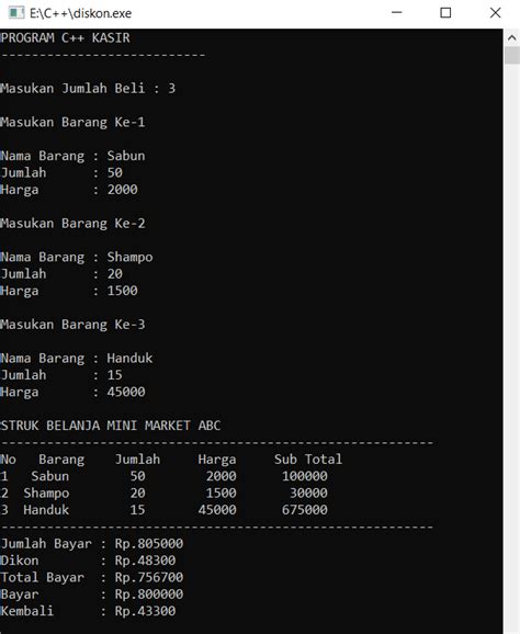 Detail Contoh Program Python Penjualan Koleksi Nomer 18