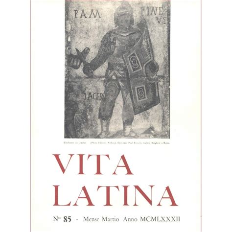 Vita Latina N Mense Martio Anno MCMLXXXII Collectif