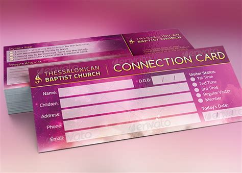 Church Connect Card Template