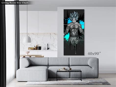 Tattooed Goku Wall Art Canvas Ben