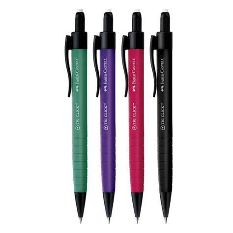 Lapiseira Faber Castell 0 7 Mm Tri Click Emborrachada No Shoptime