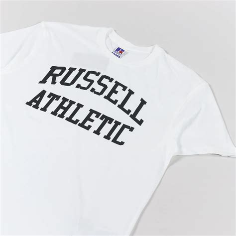 Russell Athletic Mens Short Sleeve Crew Neck T Shirt White