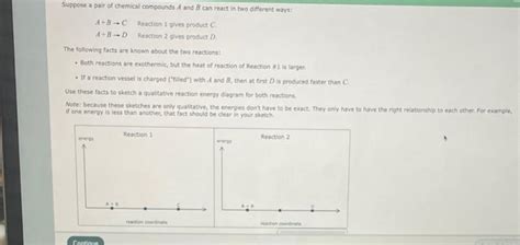 Solved Suppose It Pair Of Chemical Compounds A And B Can