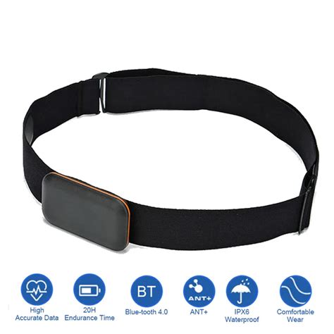 Heart Rate Monitor Ant Bluetooth Ip67 Waterproof Sports Running Sensor