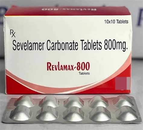 Sevelamer Carbonate 800mg Tablets At Rs 499 9 Stripe Sevelamer