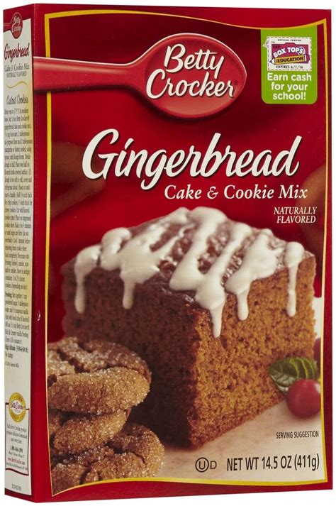 Amazon.com : Betty Crocker Gingerbread Cake & Cookie Mix, 14.5 oz ...