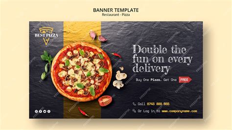 Modelo De Banner Para Restaurante De Pizza Psd Grátis