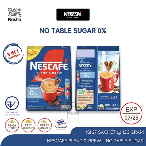 Jual Nestle Nescafe Blend And Brew 3 In 1 No Table Sugar Biru 1 Pack