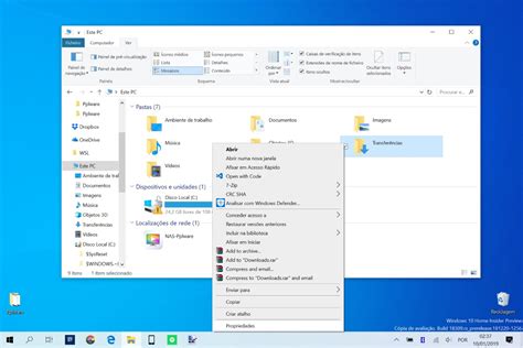 Dica Alterar a localização da pasta de transferências no Windows 10