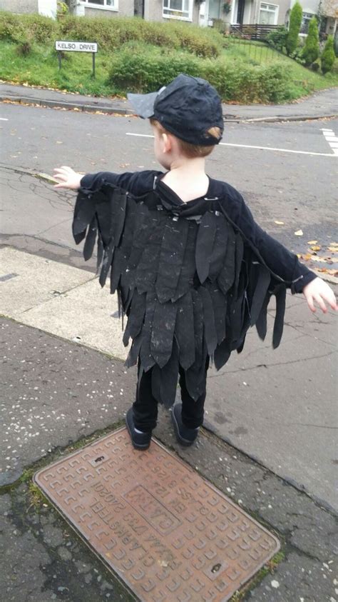 Crow Costume Homemade Halloween Costume Idea Crow Costume Diy