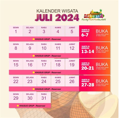 Jadwal Wisata Juli Mekarsari Taman Buah