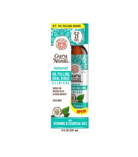 Guru Nanda® Natural Oil Pulling Coco Mint Oral Rinse 8 Fl Oz Ralphs