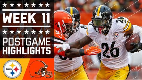 Steelers Vs Browns NFL Week 11 Game Highlights YouTube