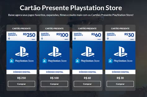 Cartão Presente Playstation Store Nuuvem Canaltech Ofertas