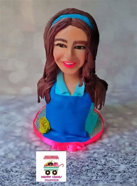 Ghada Al Tally Bust Cake Decorated Cake By Dina Wagd CakesDecor