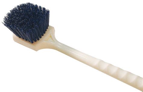 Tough Guy 20 Inl Nylon Long Handle Scrub Brush White 12l02912l029