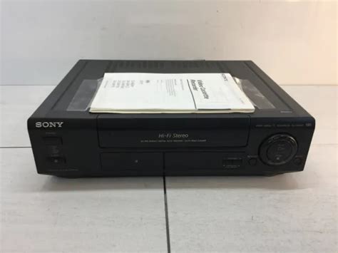 Sony Slv Hf Vcr Vhs Player Home Video Cassette Recorder No Remote