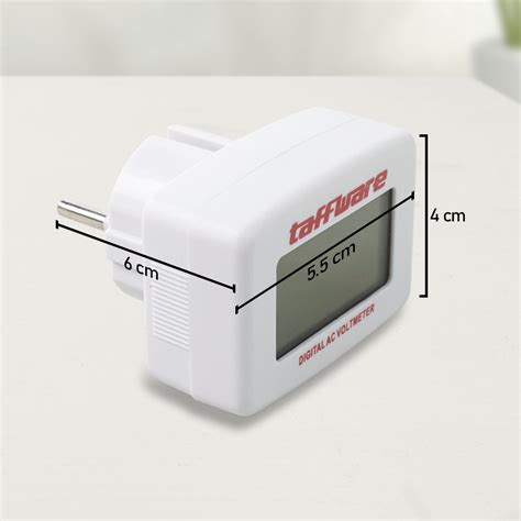 Taffware Alat Pengukur Listrik Voltmeter Digital Ac Eu Plug V