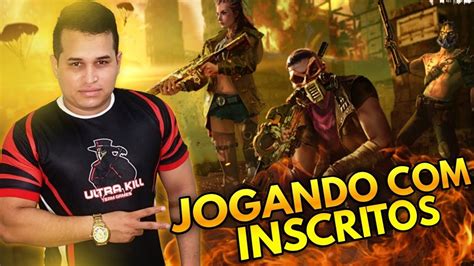 Free Fire Ao Vivo Treinamento Insano Jogando Inscritos