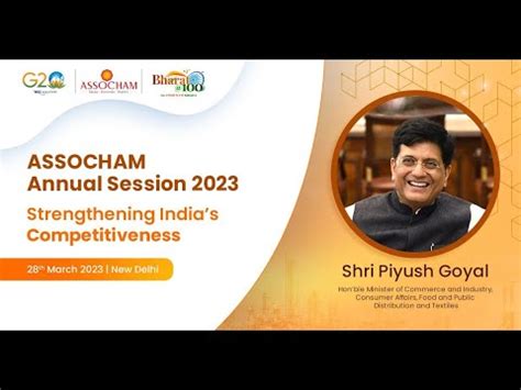 Assocham Annual Session Strengthening Indias Competitiveness