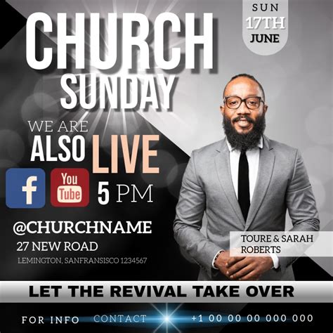 Church Ad Advertisement Advert Template Postermywall