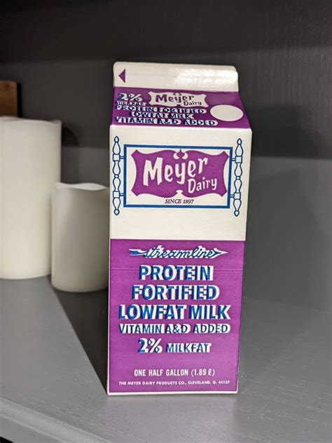 Nos 1980 S Meyer Dairy Milk Waxed Milk Carton Or Container Etsy