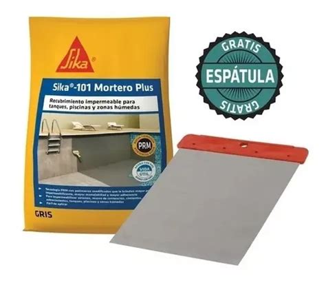 Sika 101 Mortero Plus Recubrimiento Impermeable Blanco 2kg MercadoLibre