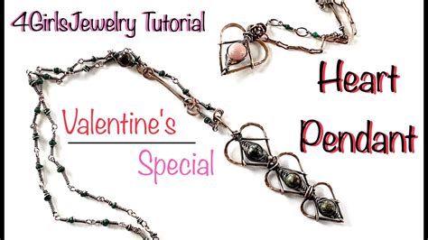 Wire Wrapped Heart Pendant Tutorial Youtube