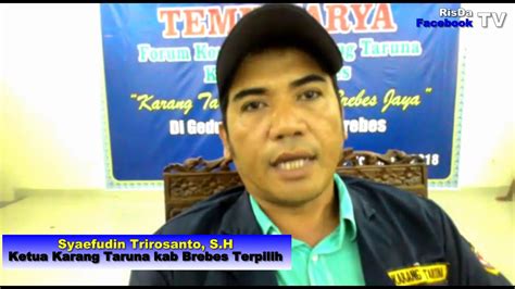 Repotnemen Temu Karya Pemilihan Ketua Karang Taruna Kab Brebes