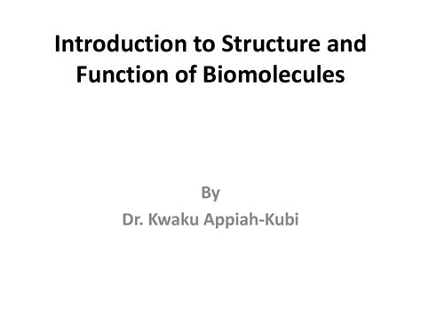 Solution Week Introduction To Structure And Functions Of