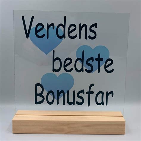 Verdens Bedste Bonusfar Glas P Fod Gaver Og Brugskunst K B En